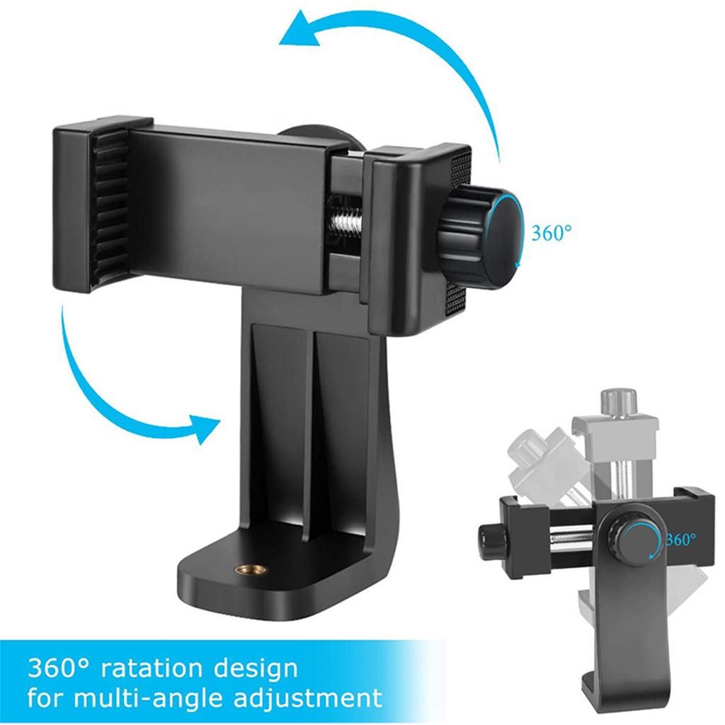 Phone Tripod Adapter Rotatable With 1/4 Thread Bracket For