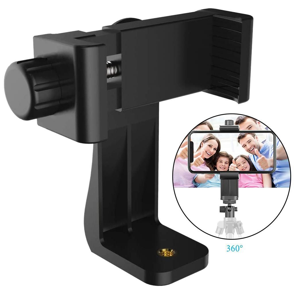 Phone Tripod Adapter Rotatable With 1/4 Thread Bracket For
