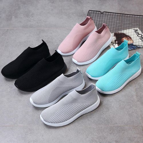 Women Running Sneakers Breathable Mesh Socks Shoes