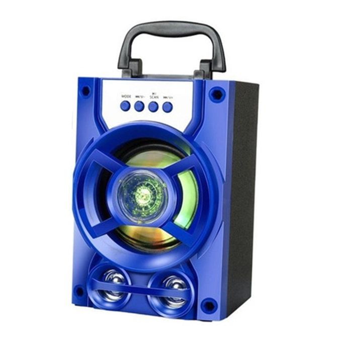 Portable Practical Tooth Karaoke Machine Handheld Stereo Speakers Blue