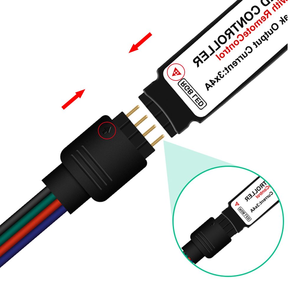 USB Dimmable RGB Colorful LEDs Strips Light With IR Remote Control 16 Colors & 4 Lighting Modes 5m 300LEDs