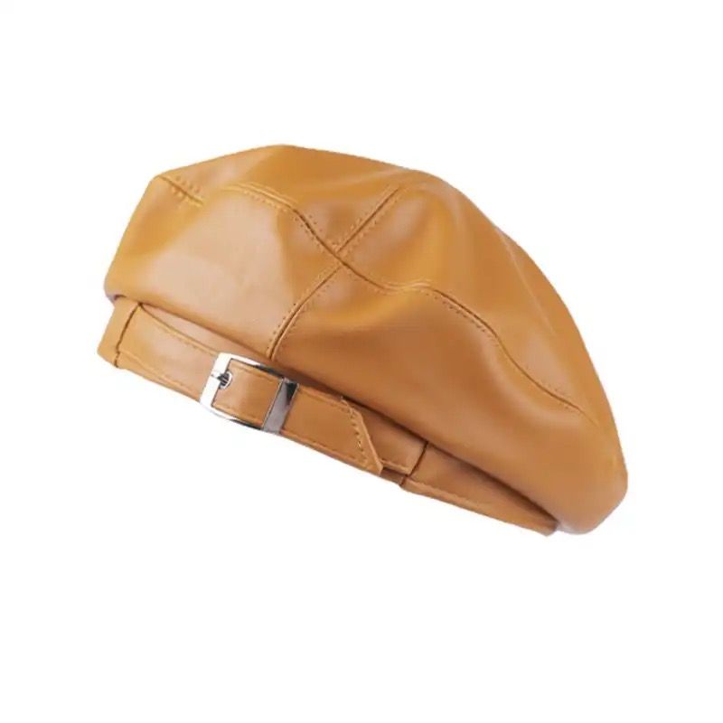 TRENDY NEW DESIGN LEATHER BERET FASHION CAP