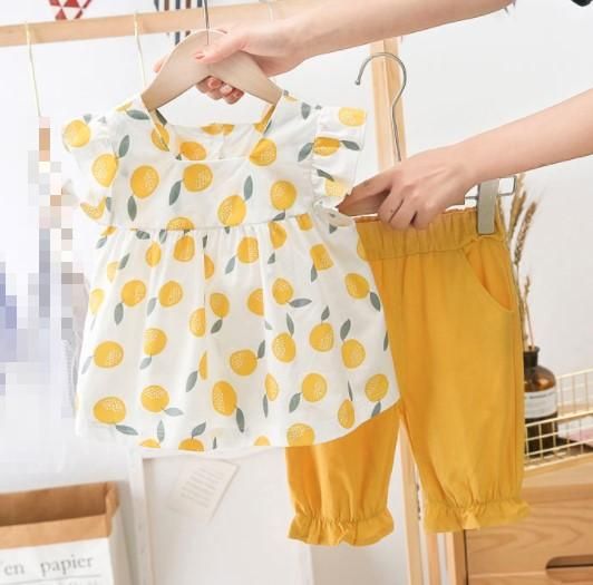 Girls Top And Short Set 2pcs Kids Dress Set
