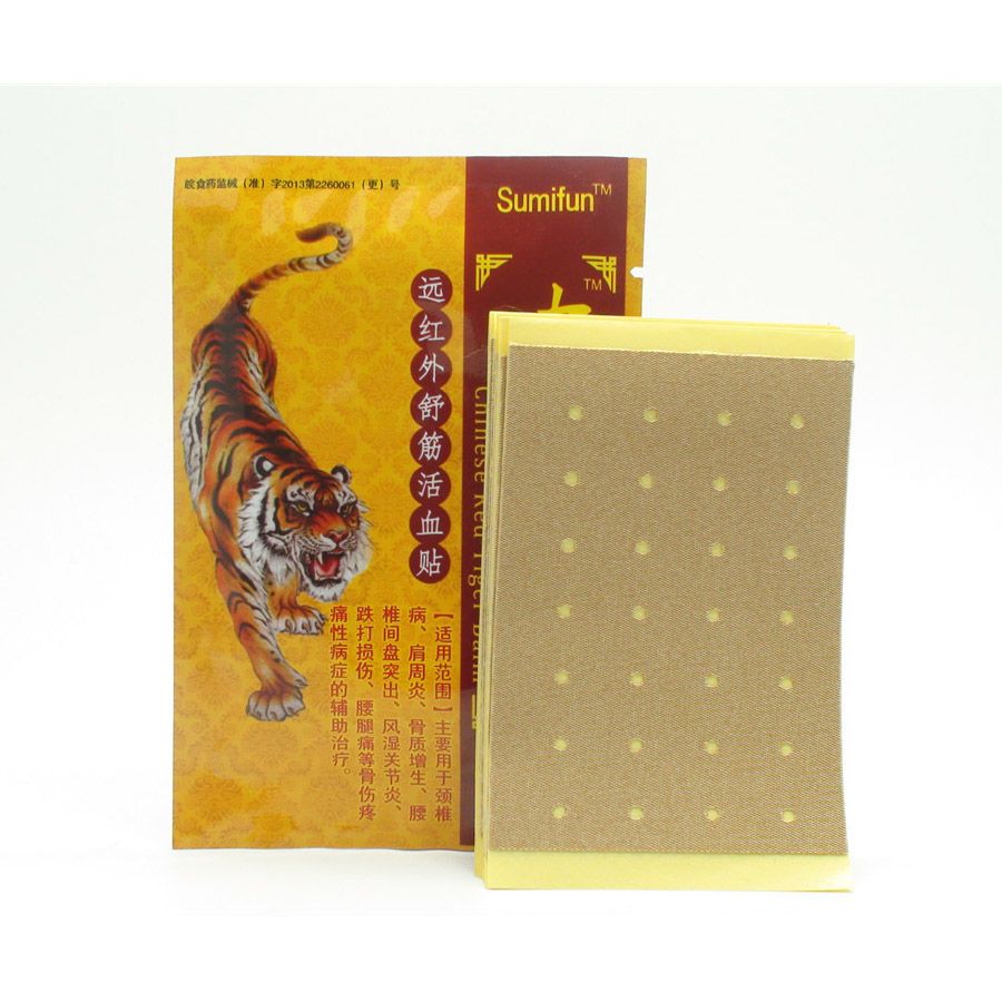 Health Herbs Relaxation Muscle 8Pcs Medical White Plaster E Red Plaster D0050 Car Chinese Tiger+8Pcs Joint Massage Tiger Pain