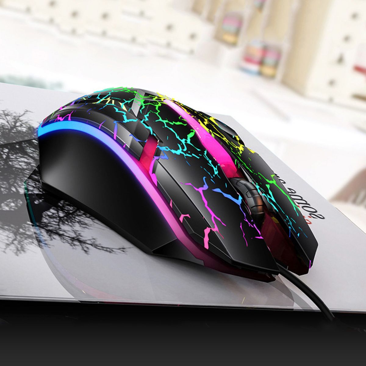 G6 1200 DPI Colourful Light Wired Backlight Gaming Mouse