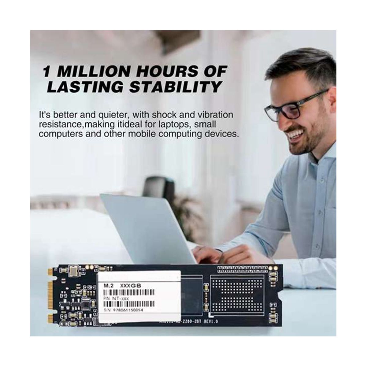 M.2 NGFF SSD M.2 SATA3 1TB Solid State Drive 2280 Internal H
