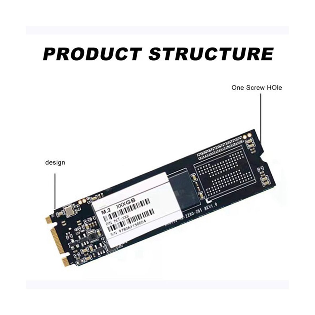 M.2 NGFF SSD M.2 SATA3 1TB Solid State Drive 2280 Internal H