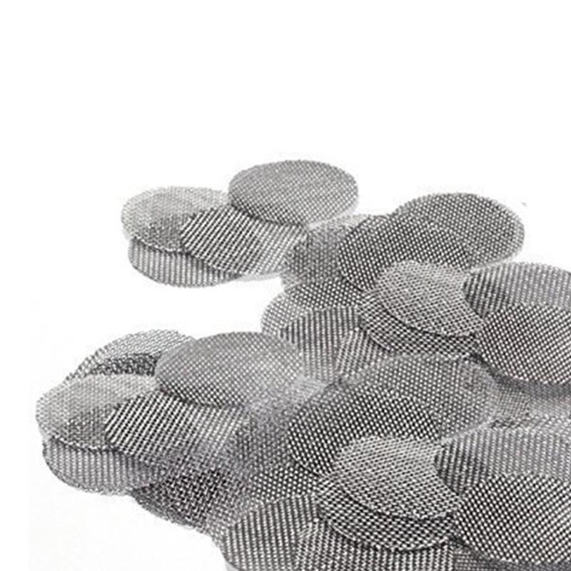 150 Pieces Stainless Steel Screens Pipe Screens Smoking Pipe Screen Filters with Storage Box