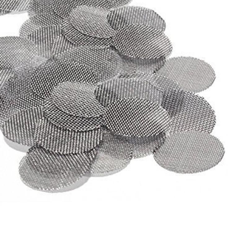 150 Pieces Stainless Steel Screens Pipe Screens Smoking Pipe Screen Filters with Storage Box