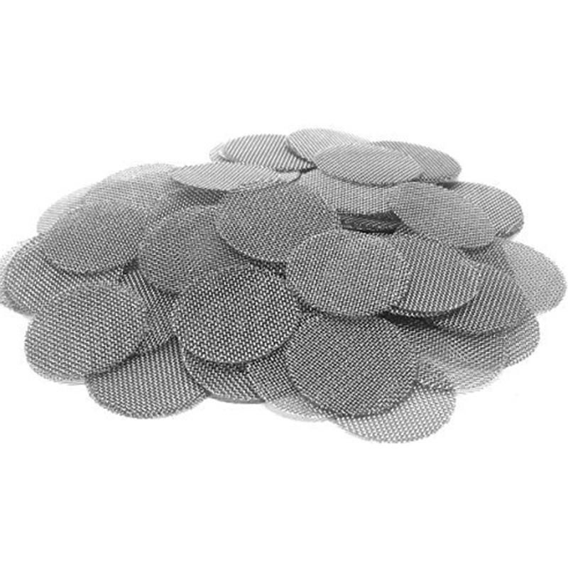 150 Pieces Stainless Steel Screens Pipe Screens Smoking Pipe Screen Filters with Storage Box