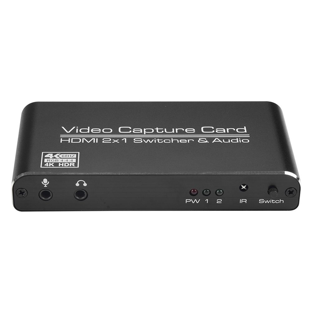 Ultra 4K@60fps USB Video Card USB 3.0 Game Capture Card HDMI-compatible 2 In 1 Loopout Switcher For Game Streaming Youtube PS4