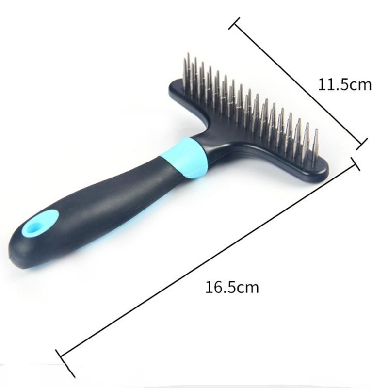 Dog Comb Brushing Pet-Supplies Double Row Pins Grooming
