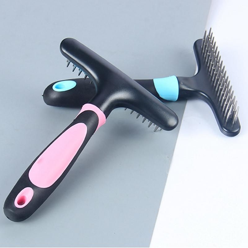 Dog Comb Brushing Pet-Supplies Double Row Pins Grooming