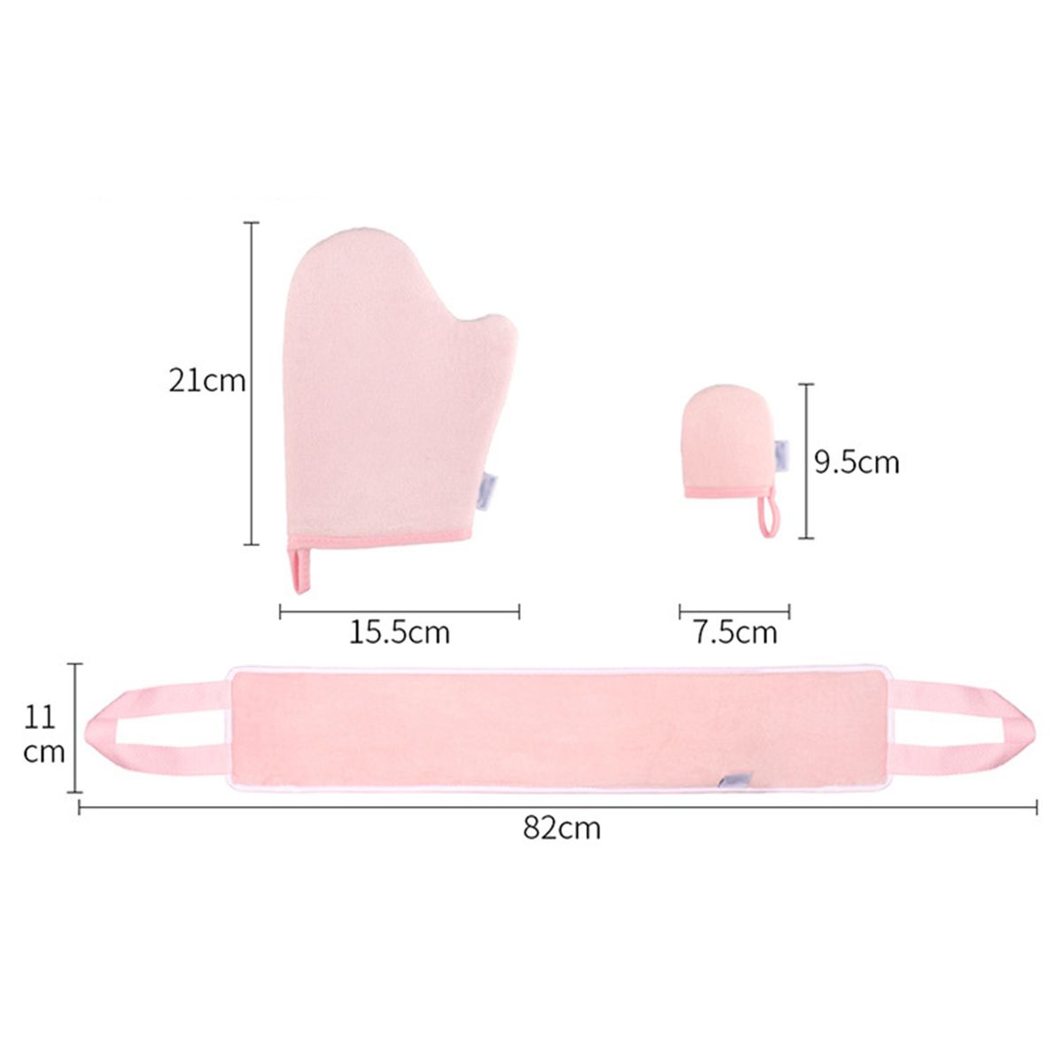 3Pcs Self Tanning Mitt Applicator Kit Set With Self Tanner