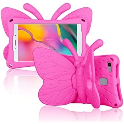 Butterfly Case For Galaxy Tab A 8.0 2019 Sm-t290 - Sm-t295 - Pink