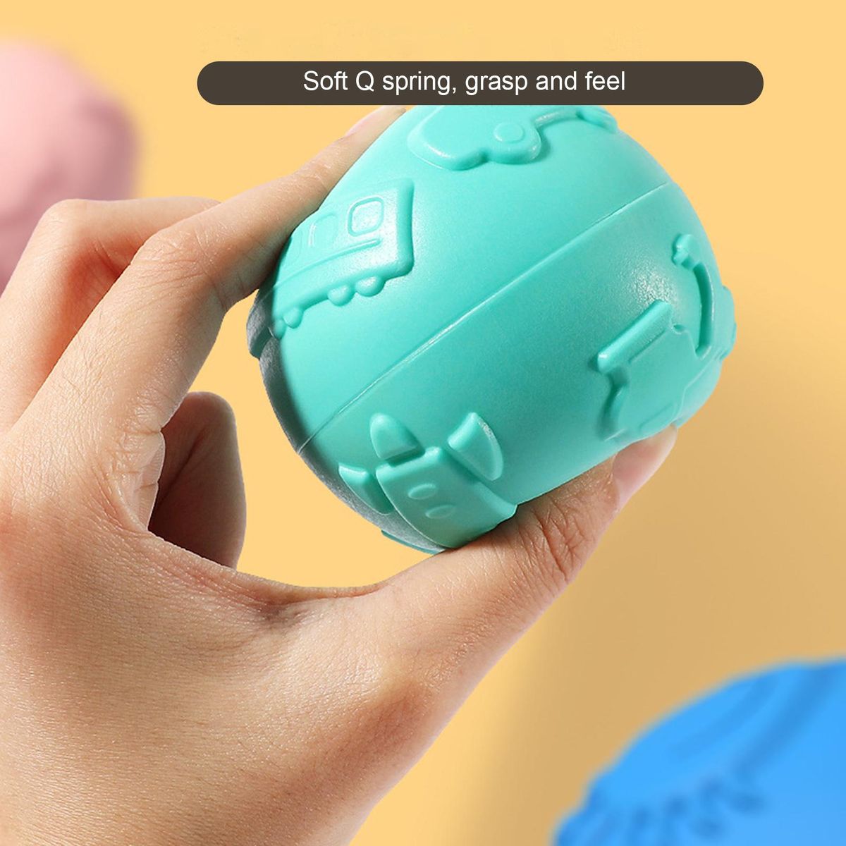 1 Set Infant Grasping Toy Massage Ball Children Educational Toy