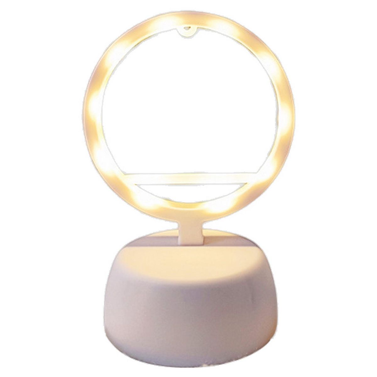 Indoor LED Light Round Heart DIY Night Lamp Table LED Light Decor White
