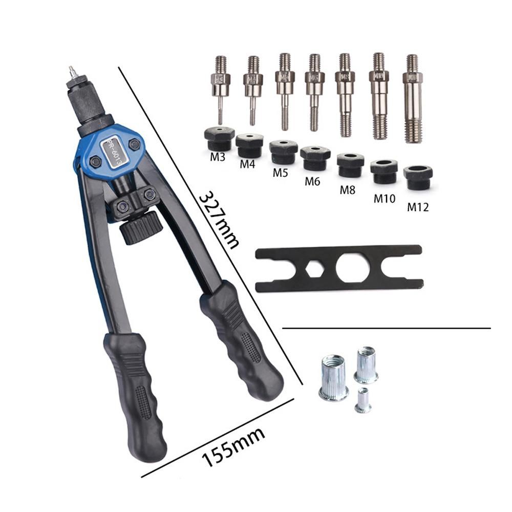 110pcs Labor-saving Hand Riveter Kits Fine Quality Simple Operation Manual Rivet Machine Professional Riveting Tools Set