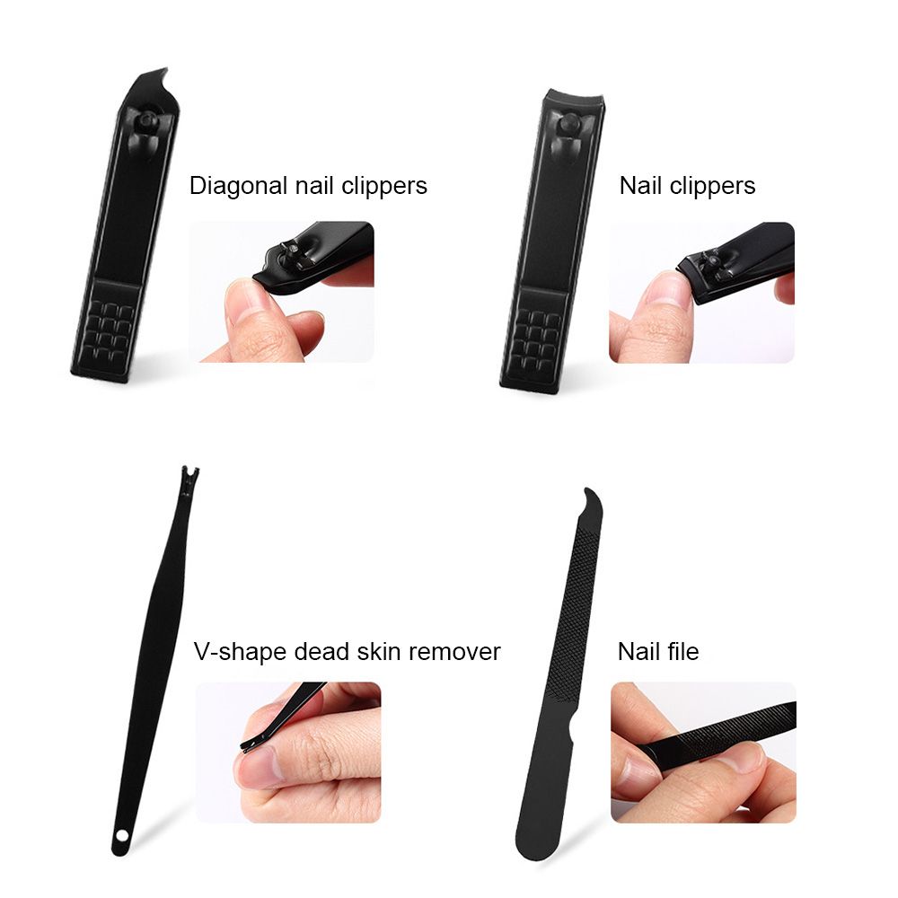 8pcs Stainless Steel Kit Pedicure Manicure Set Nail Clippers