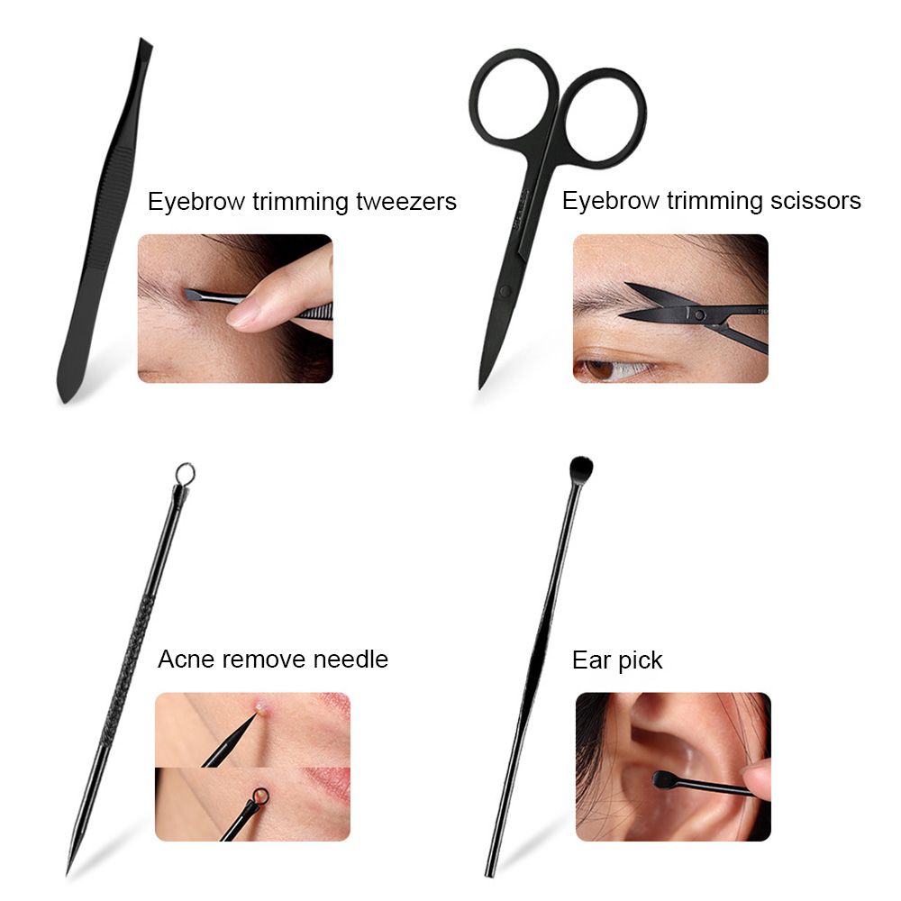 8pcs Stainless Steel Kit Pedicure Manicure Set Nail Clippers