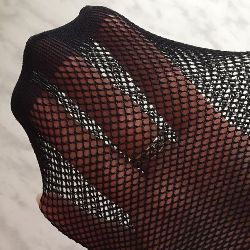 Elastic Stockings Transparent Black Fishnet Stocking Thigh Sheer Tights 6067