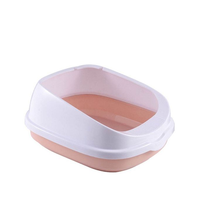 Cat Litter Box Open Top Sand Pan Training Bedpan With  Scoop