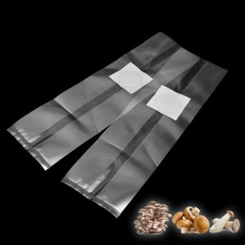 50Pcs PVC Mushroom Spawn Grow Bag Substrate Clear