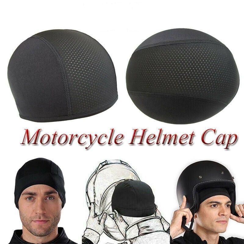 Cycling Caps Motorcycle  Liner Thermal Warm Windproof Outdoor Sports Headwear Men Women Balaclava Full Face Cover Mask Hat-Black Caps