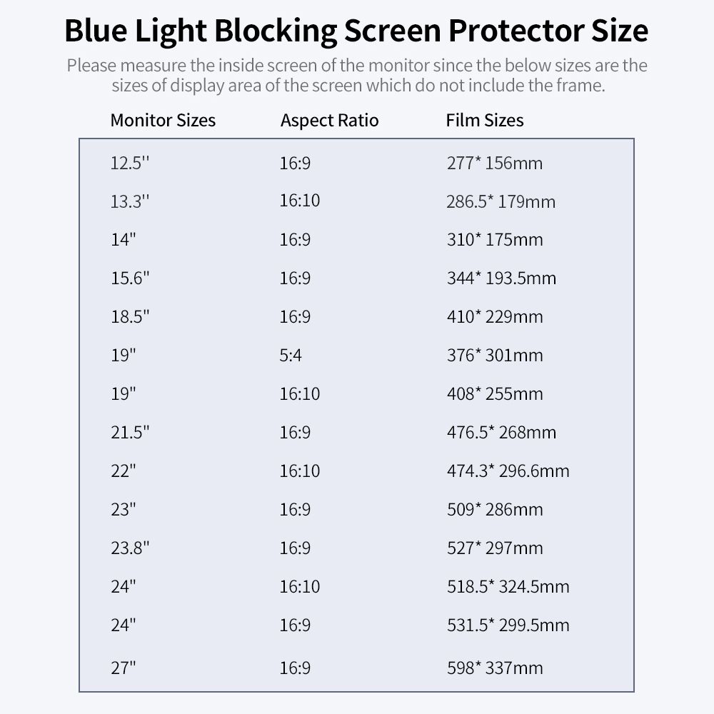 Blue Light Blocking Screen Protector For 14'' Laptop With 16:9 Aspect Ratio