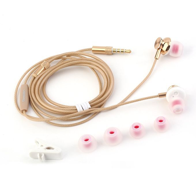 M430   Earphone 3.5mm In-ear    R B  Hifi Earphones With Mi -golden