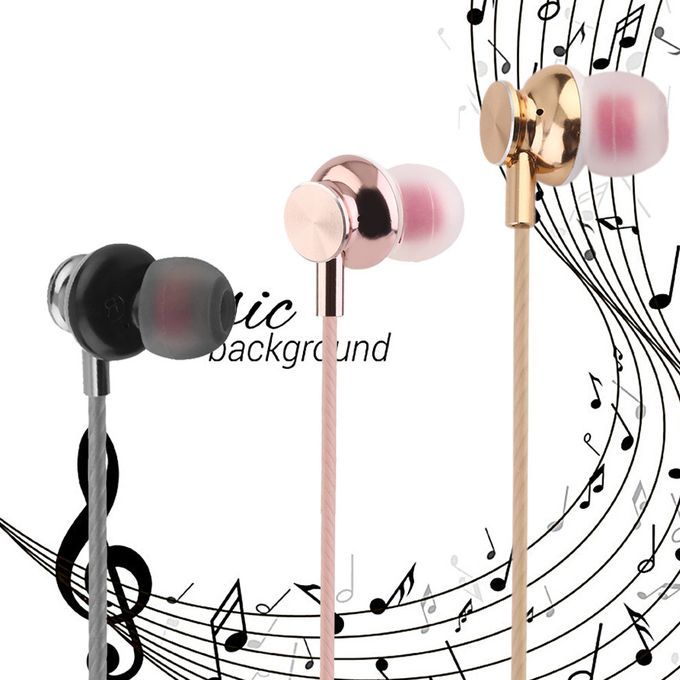 M430   Earphone 3.5mm In-ear    R B  Hifi Earphones With Mi -golden