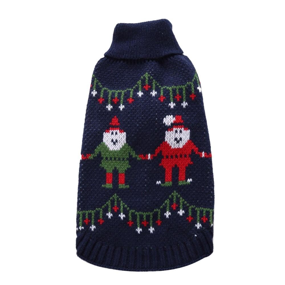Dog Jumpers Christmas Turtleneck Dog Sweater Knitwear