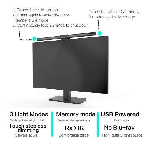 USB Monitor Screen Light -Eye Protect Bar Lamp Study Reading