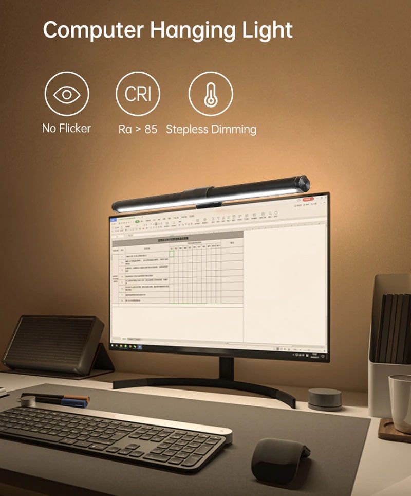 USB Monitor Screen Light -Eye Protect Bar Lamp Study Reading
