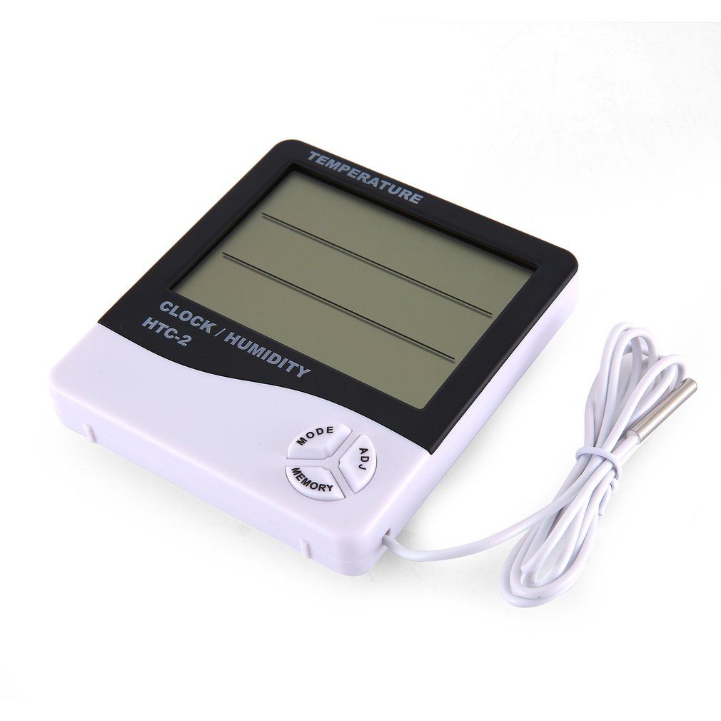 HTC-2 Thermohygrometer Single Temperature Large Screen Household Electronic Thermohygrometer With Alarm Clock