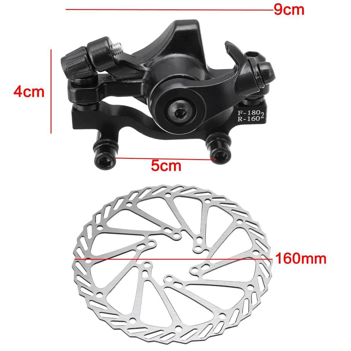 Mountain Bicycle Bike Disc Brake Front Rear Wheel 160mm Rotors Kits Tools