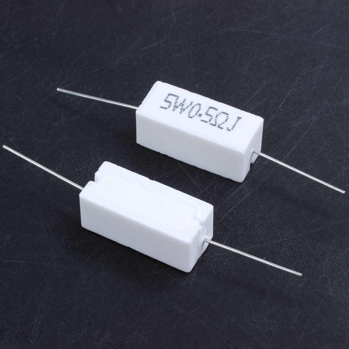 10 Pcs Axial Lead Ceramic Cement Resistor 0.5 Ohm