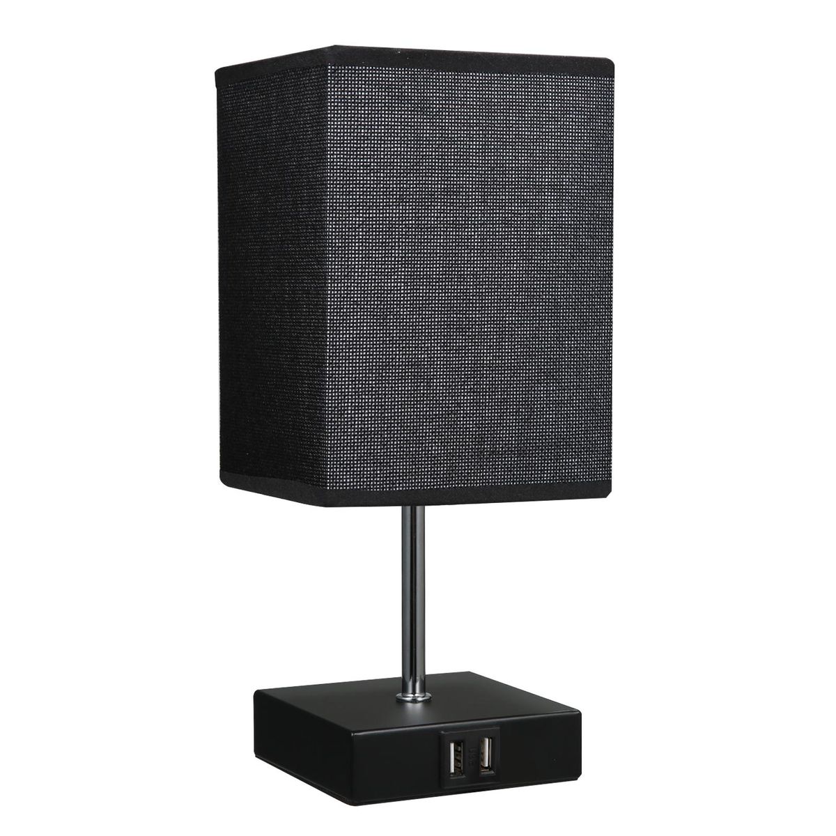 Ailgely Table Lamp Bedside Desk Lamp Modern Tabletop Lamp Dual USB Charger Touch Control with E14 LED Bulb Warm White Light for Bedroom Living Room