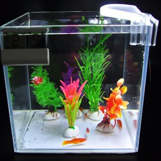 Aquarium LED Fan-shaped Clamp Lamp With 8pcs High Light