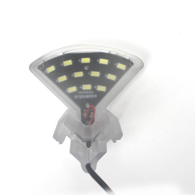 Aquarium LED Fan-shaped Clamp Lamp With 8pcs High Light