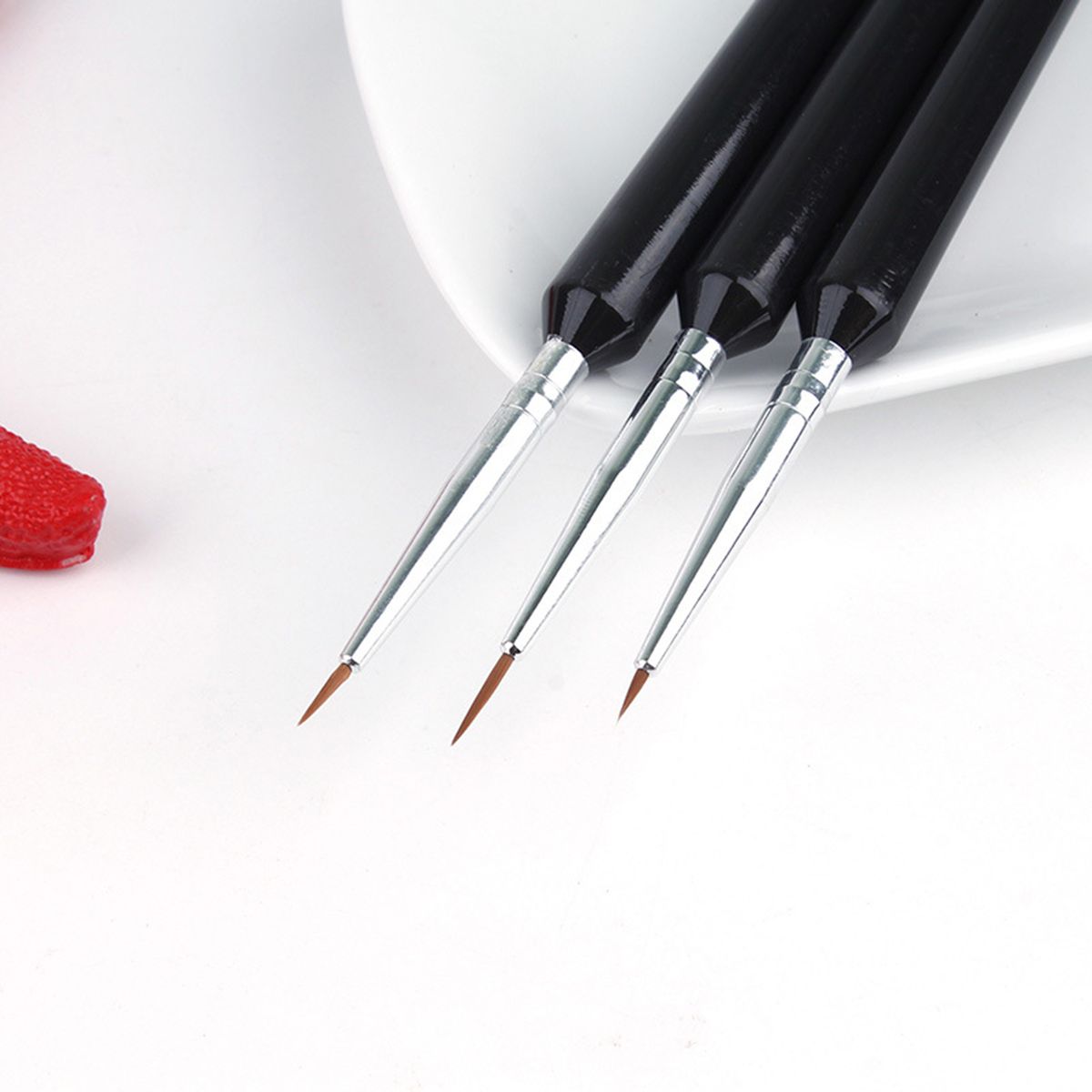 3Pcs Nail Pens Line Drawing Pen Painting Pen Flower Drawing