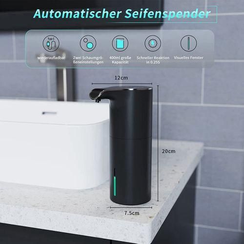 Automatic Soap Dispenser Black, Foam Soap