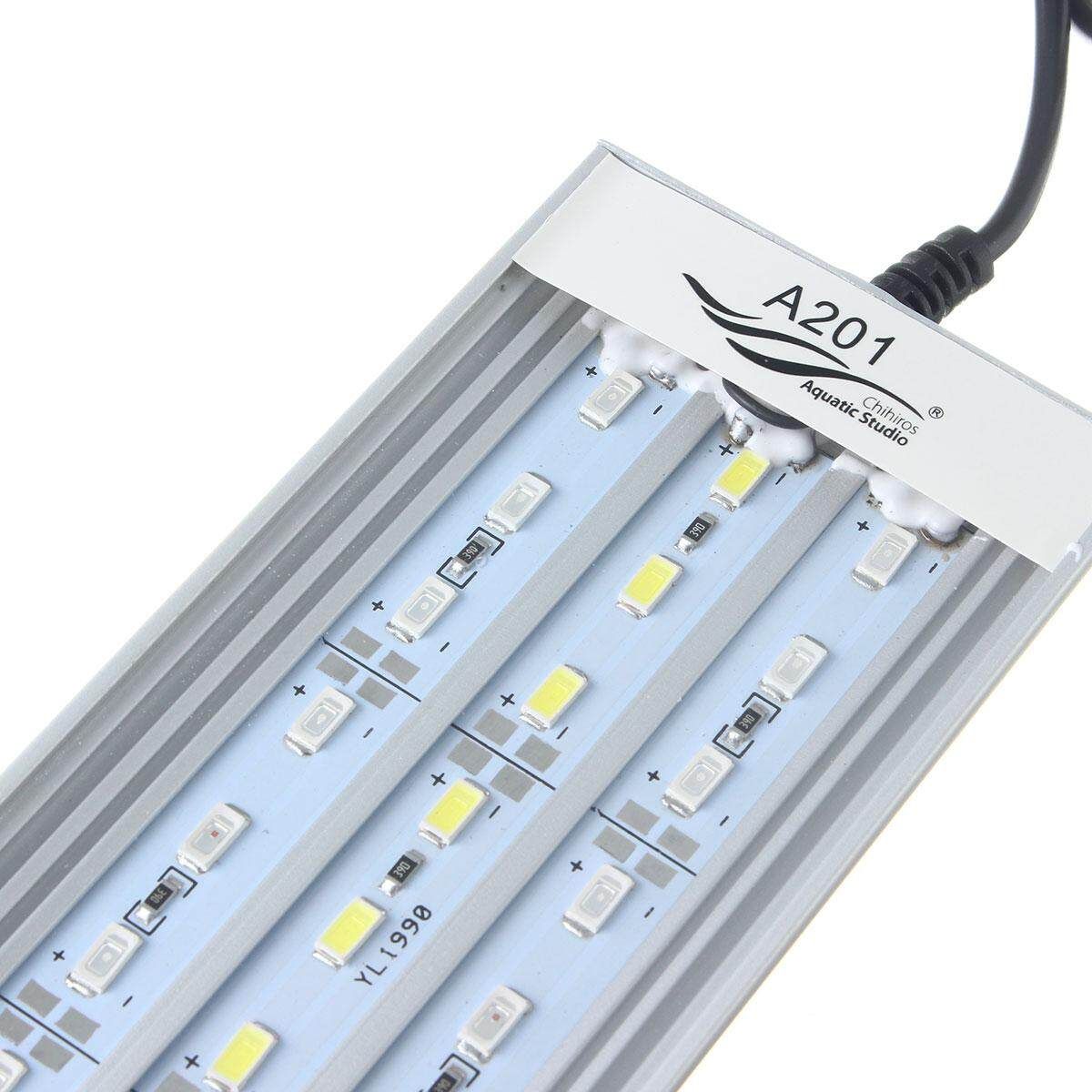 Chihiros A-Series Acuarios Peces 12W 5370 LED 20cm Panel RGB Blanco Light (US Plug) American Rules