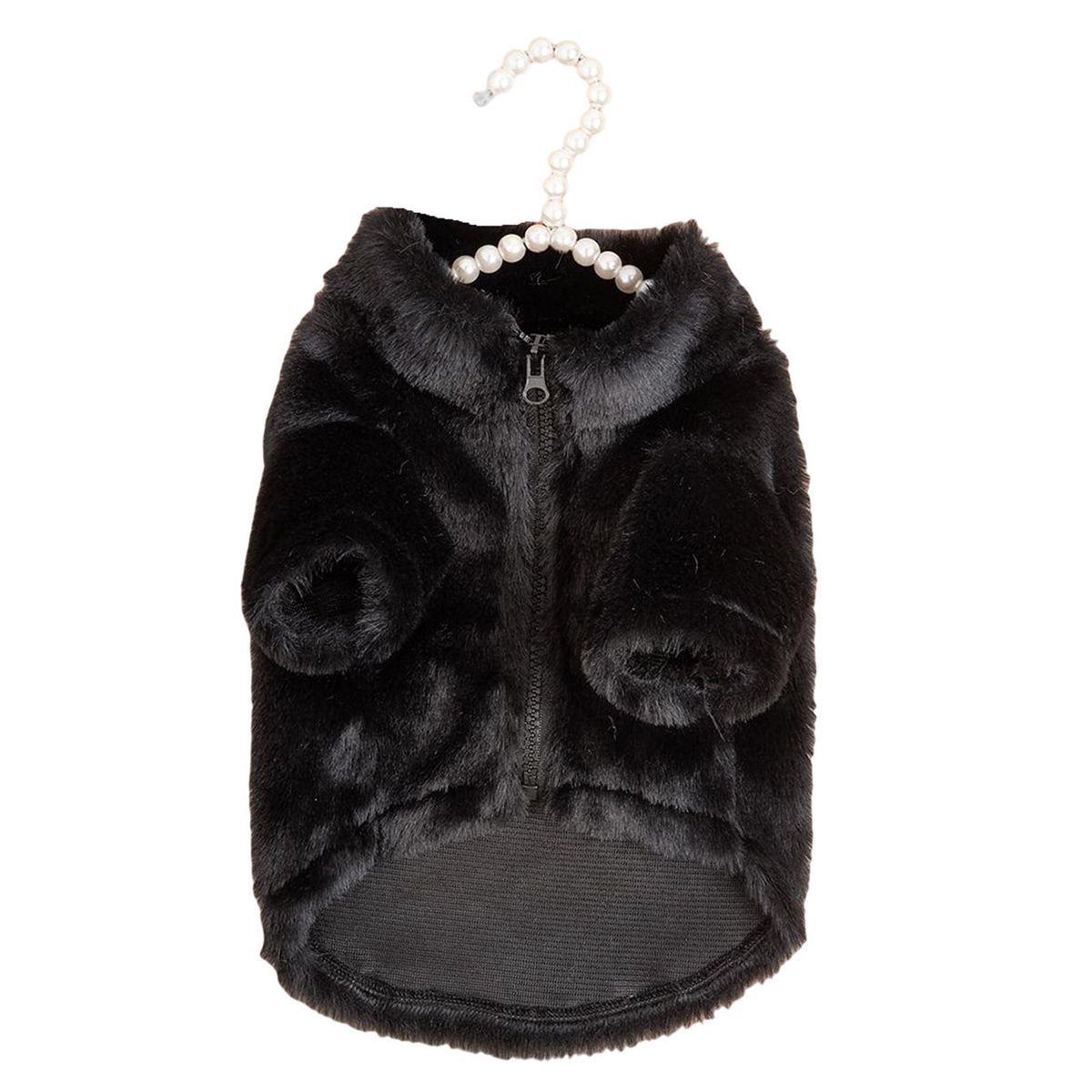 Pet Coat Winter Small Medium Puppy Plush Fleece Black