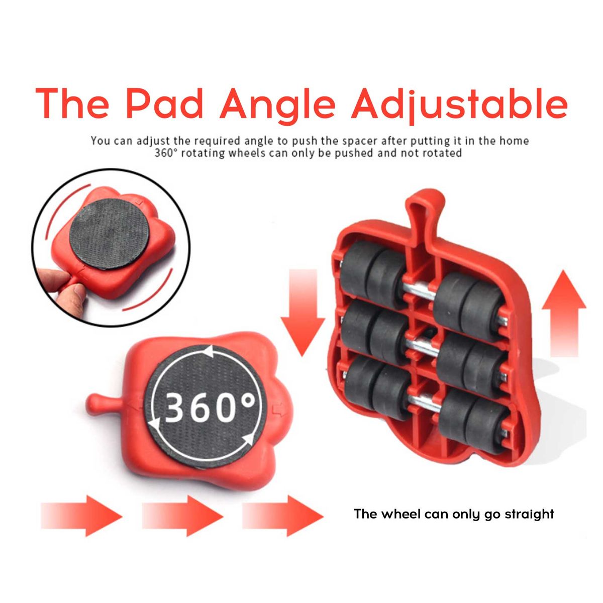 5Pcs Portable Furniture Mover Transport Lifter Tools Set