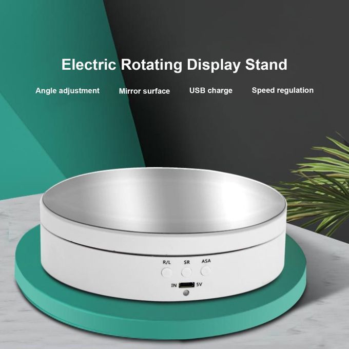 Electric Rotating Display Stand Mirror Surface 3 Speed