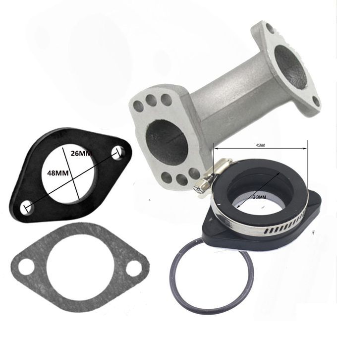 Motorcycle Manifold Flange & Gasket Set Replace I02007 For  Vm24