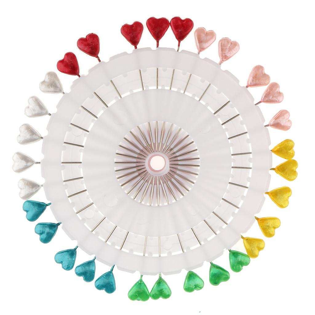 30pcs Dressmaking Pins Head Pins Wheel For Sewing Hijab