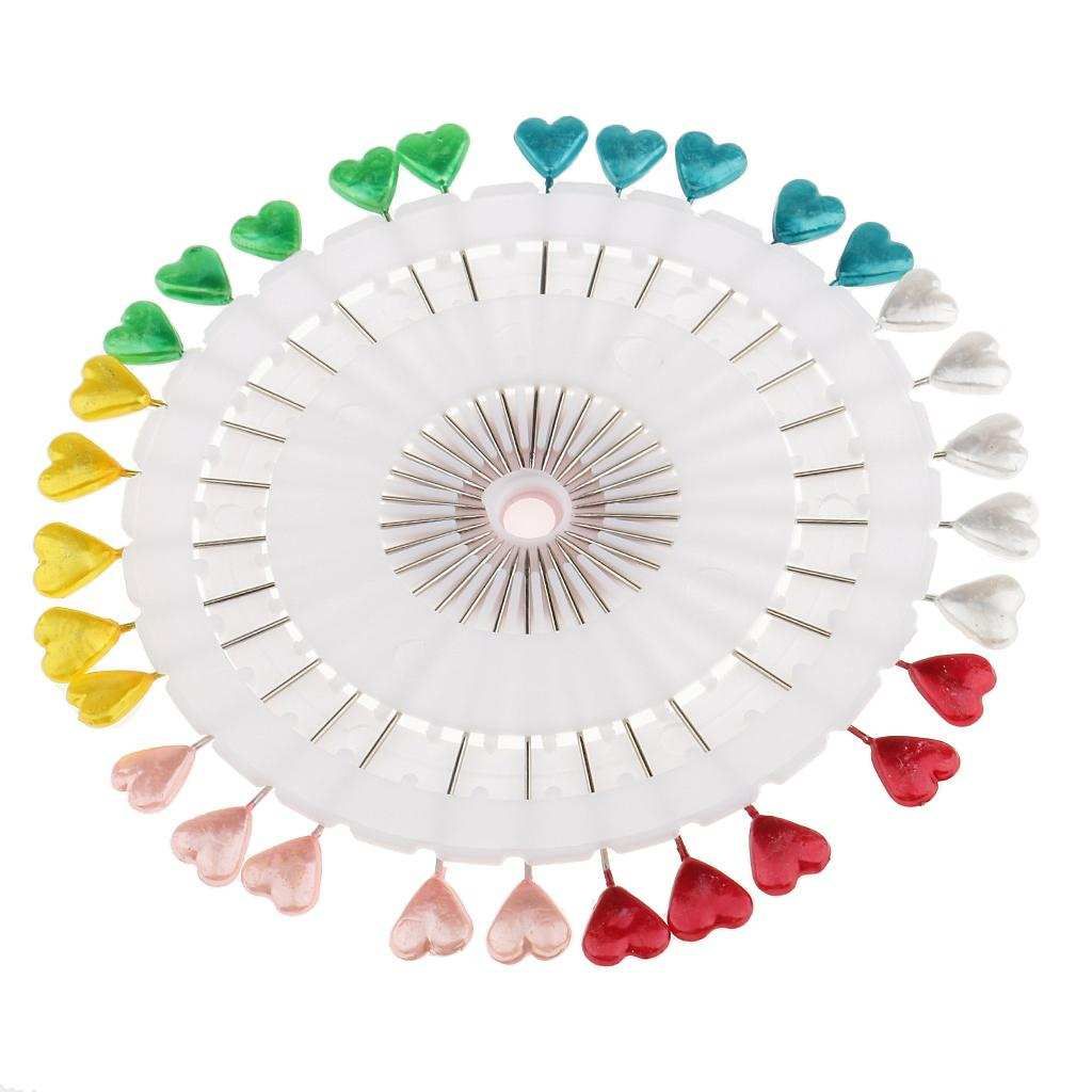 30pcs Dressmaking Pins Head Pins Wheel For Sewing Hijab