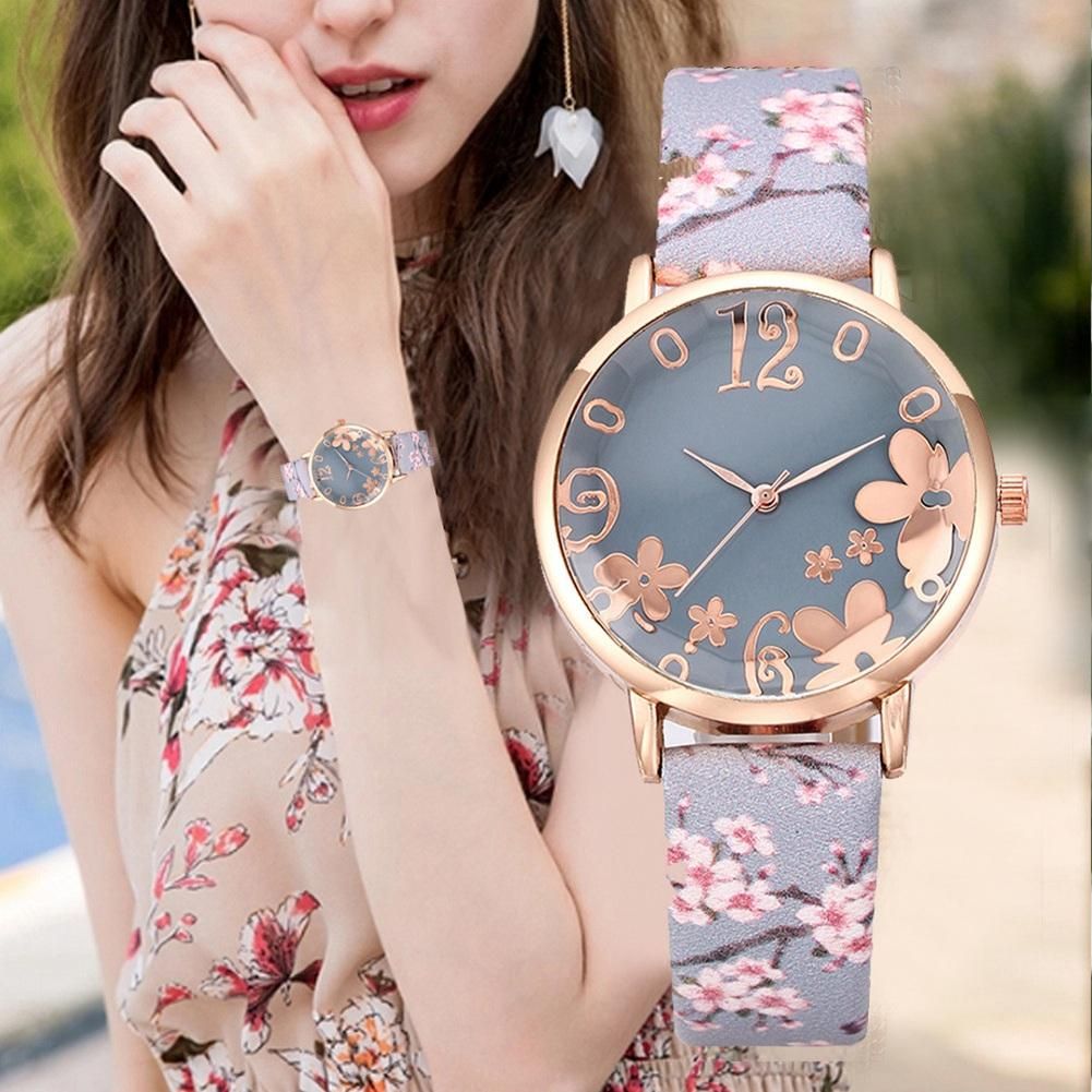 Fashion Casual Printing Ladies Watch Female Student Watch